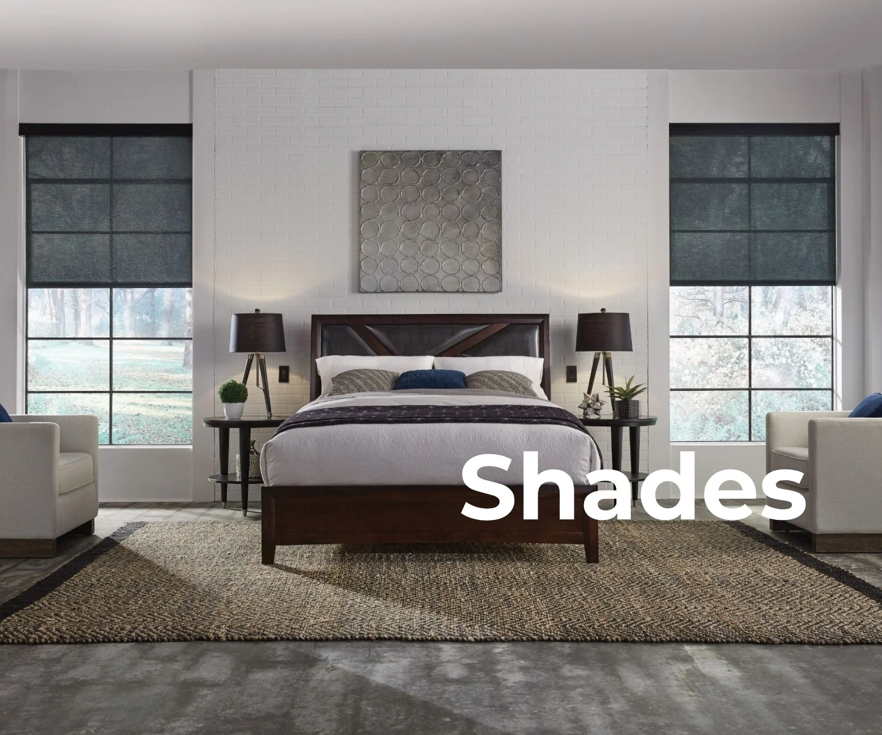 Lutron motorized shades installed in a Chicago-area home